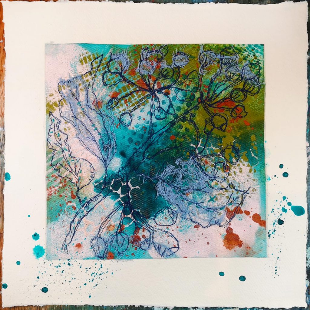 Project for February - Winter Semi Abstract - Flourish